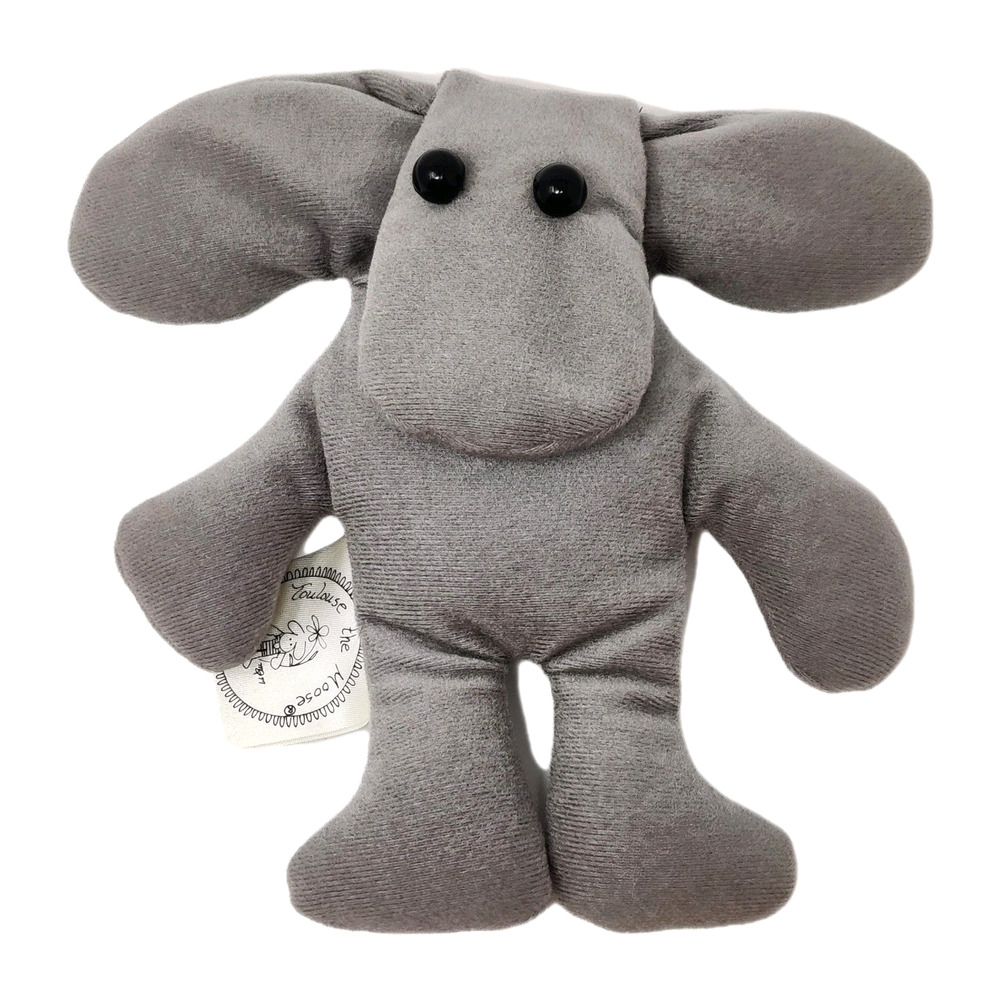 Toulouse the Moose Bean Bag Plush Rare Unique Handmade Cute Toy Book Character